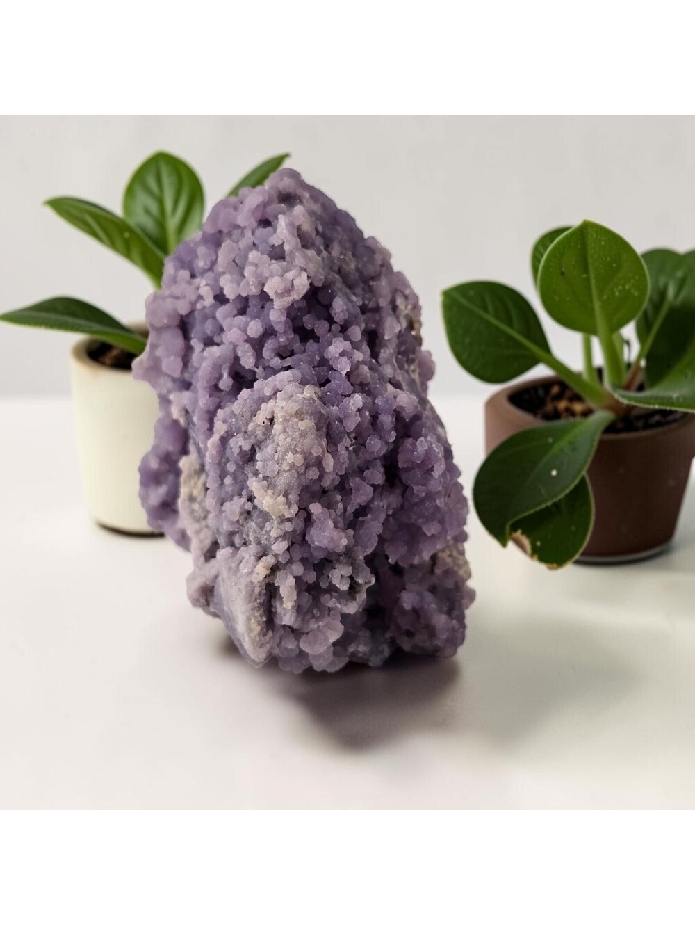 A319. High Quality Grape Agate Natural Crystal Semi-polished Tower